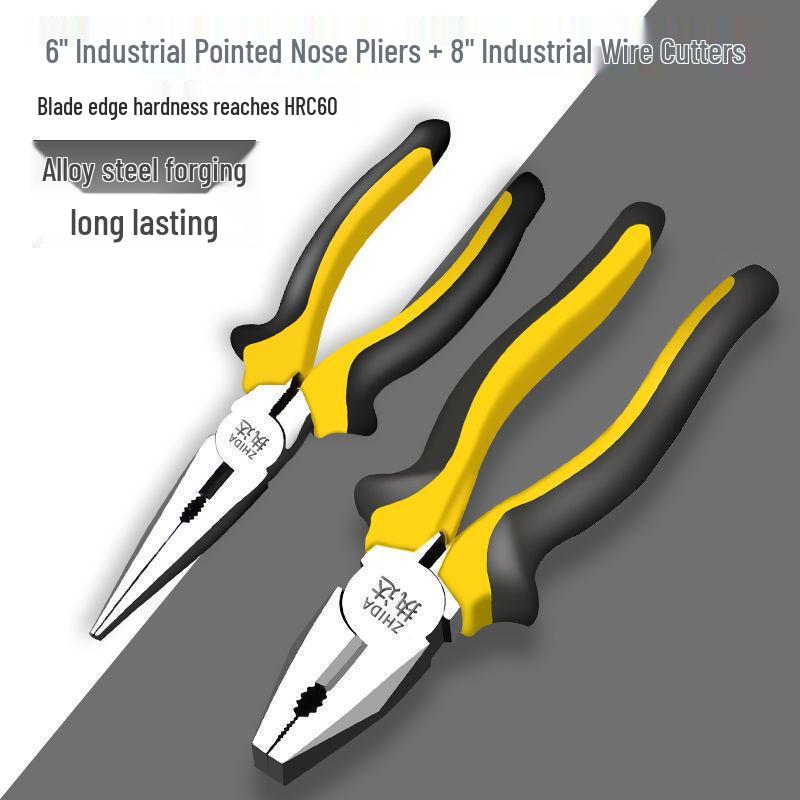 Многофункциональные плоскогубцы Knipex для электромонтажных работ, с тонкими губками и для диагональной резки проводов.