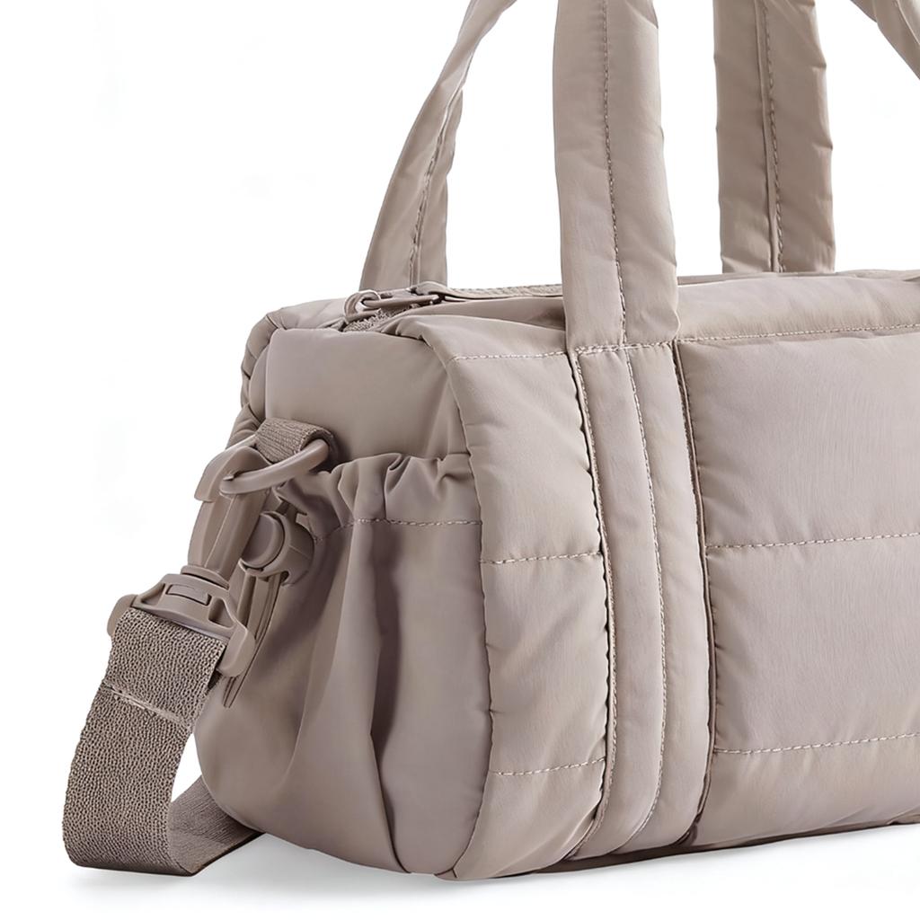 Женская стеганая дорожная сумка из нейлона с регулируемым ремнем, сумка через плечо для спорта и путешествий