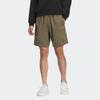 adidas Однотонные прямые шорты с вышитым логотипом и эластичной резинкой на талии, мужские брюки оливково-зеленого цвета IA9418