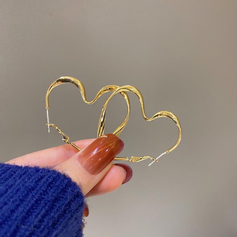 Геометрические Большие Металлические Серьги Для Женщин Ювелирный Подарок Неправильной Формы Круг Овал Серьги Femme Холодная Мода Корейские Женские Серьги