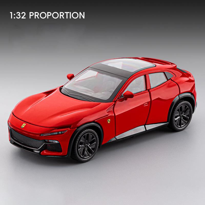 1/32 Volkswagen Purosangue Внедорожник Литой Модель Автомобиля Игрушка Металлическая Литая Машинка Звук и Свет Игрушки Машинки для Детей Транспортное Средство