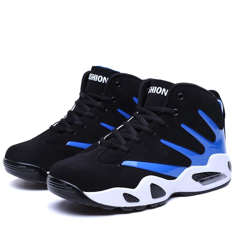 Men's Shoes, Summer Autumn Winter Shoes, Men's Sports Shoes, High Top Blue Ball Shoes