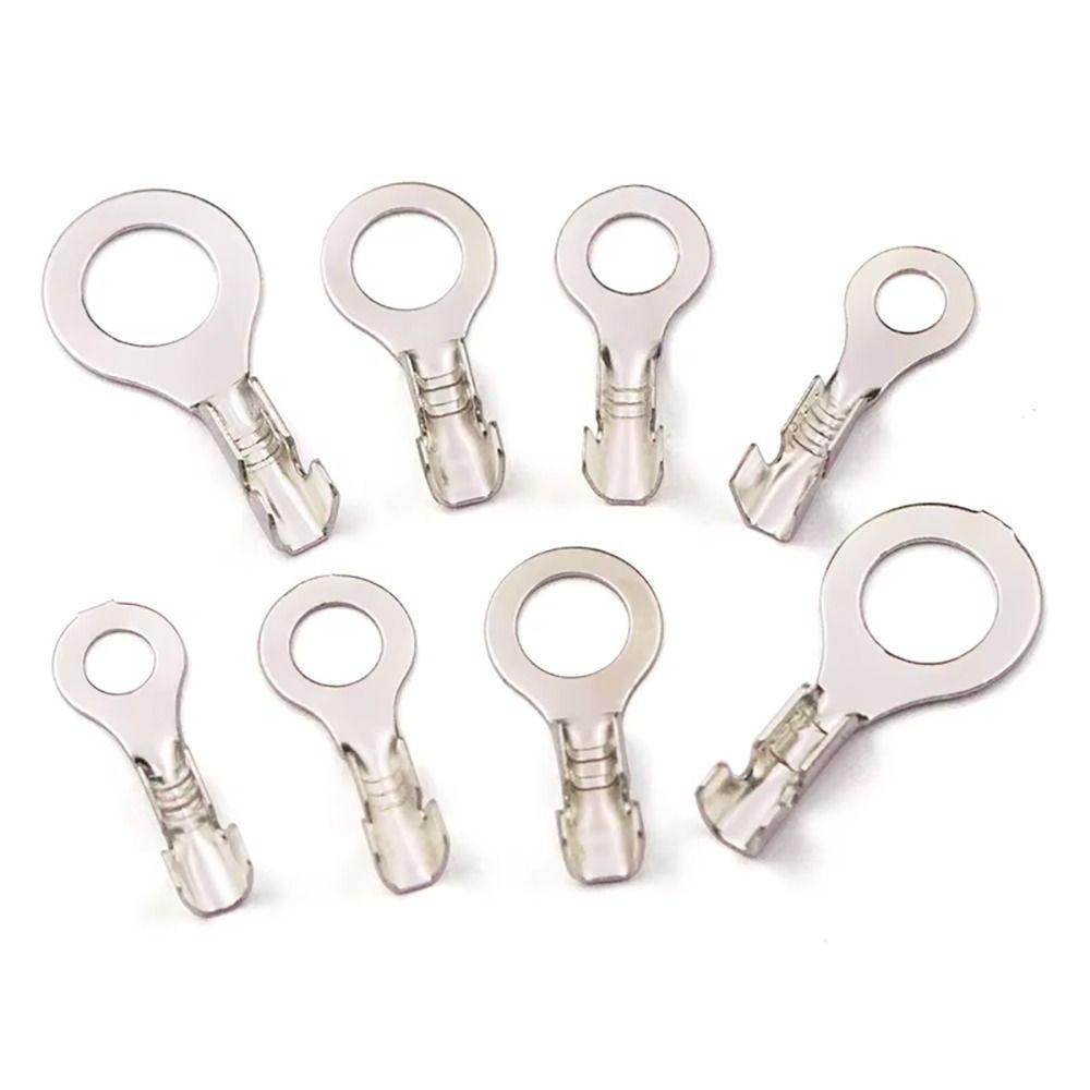 100 шт. M3/M4/M5/M6/M8 DJ431 Клеммная колодка Лужение Неизолированный Набор Ассорти Обжимная Клемма