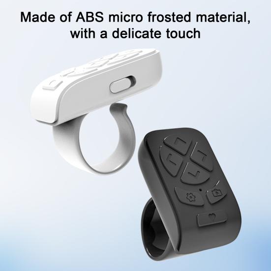 Пульт дистанционного управления, стабильное соединение, универсальный портативный беспроводной Bluetooth-совместимый контроллер для видеосъемки с помощью пальца, автоматический тюнер страниц