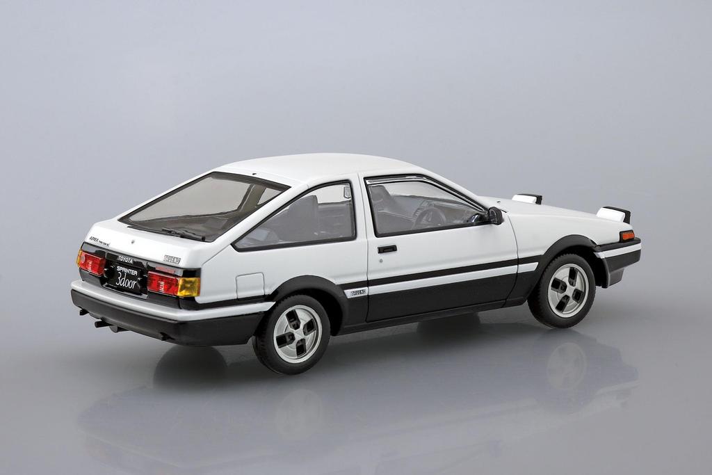 Aoshima Bunka Kyozai Rakupla Snap Kit Toyota Sprinter Trueno Пластиковая модель ООО. (АОСИМА) 1/32 №11-WB Hi-Tech Двухцветный Предварительно окрашенный (Автомобиль)