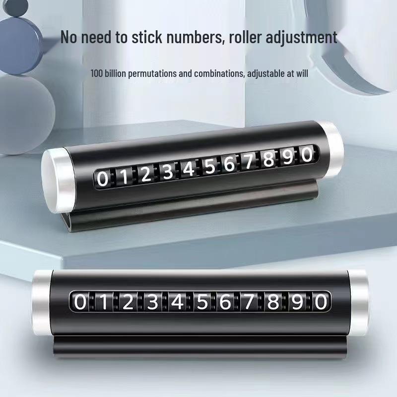 Автомобильный ролик Временная парковочная табличка и Украшение номерного знака