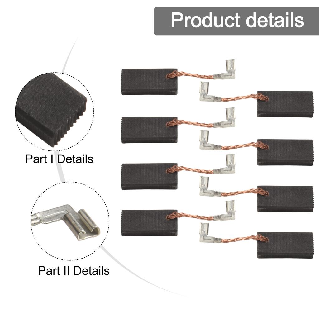 DIY Maintenance CB350 Brushes 6.5x11x25mm 8 Pieces Set Brush Size 6.5x11x25mm Carbon Material Compatible With 3210FC For 3210FC