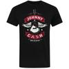 Johnny Cash Unisex Adult Man In Black Winged Guitar T-Shirt