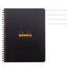 RHODIA Cahier Spirale Couverture Noire PP 22,5x…