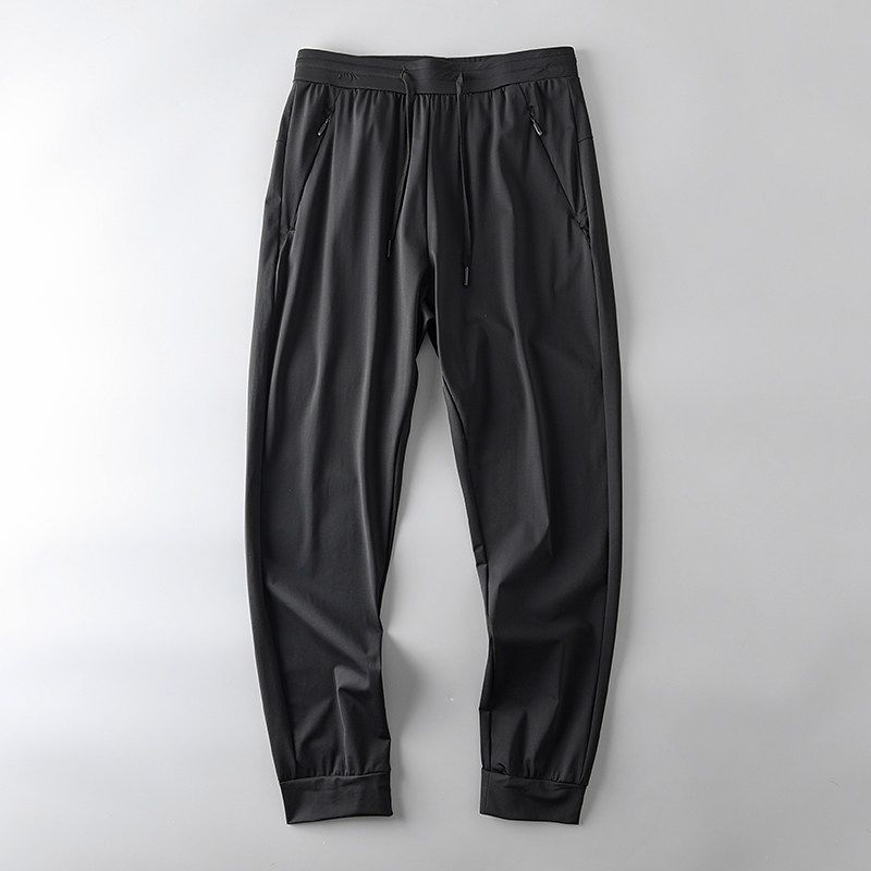 Export Men's Pants Cut Label Summer Thin Ice Silk Leggings Draped Pants Export Original Tail Single Quick-Drying Exercise Casual Pants