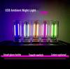 USB Ночник - Сенсорное Управление Автомобильная Прикроватная Атмосферная Светодиодная Лампа