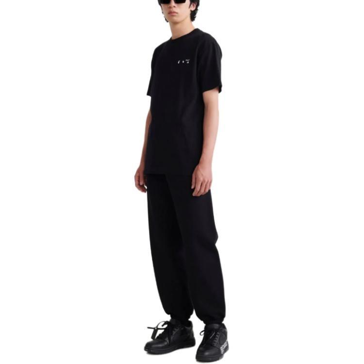 OFF WHITE футболка с принтом Логотип Тонущего человека Караваджо Святой Иероним Пишет OMAA027C99JER0051001