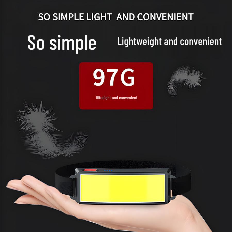 Портативный светодиодный налобный фонарь с USB-подзарядкой - Легкий, Мощный, Уличный Мягкий свет