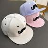 Striped Mustache Snapback Cap Flat Brim Trucker Hat Stylish Baseball Hat  Unisex