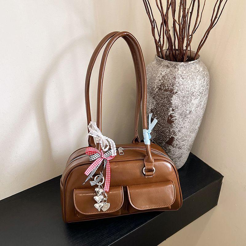 Индивидуализированная сумка Maillard для поездок на работу, женская, весна-лето 2025, винтажная, универсальная, студенческая, большой вместимости, сумка для поездок на работу, сумка через плечо