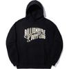 Ли Нин X Billionaire Boys Club Коллаборация Серия Скейтбордов Удобная Худи с Принтом Букв Универсальная Худи Мужские Худи Черный AWDUG99-4
