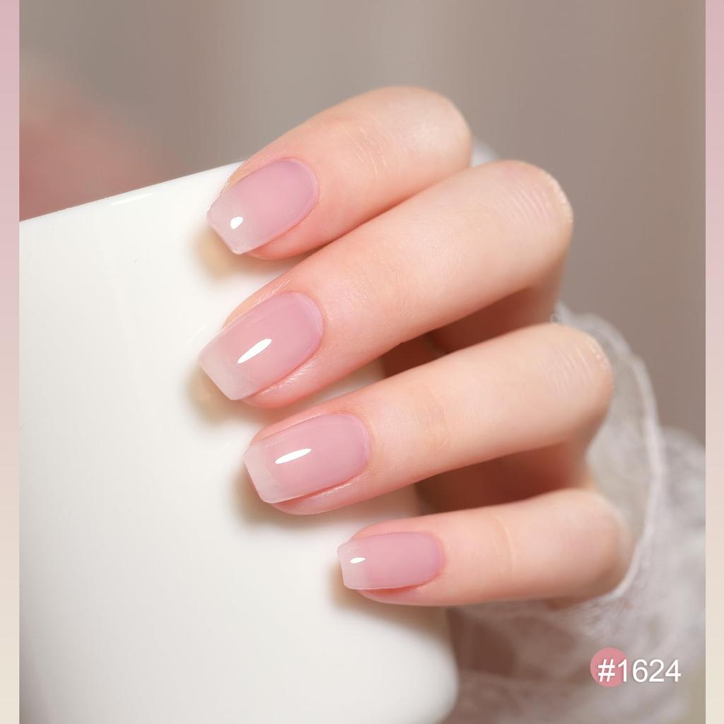 GAOY Гель-лак Полупрозрачный Гель Набор в стиле Розовый сад, Набор из 6 цветов, Салонное качество, Полупрозрачный,