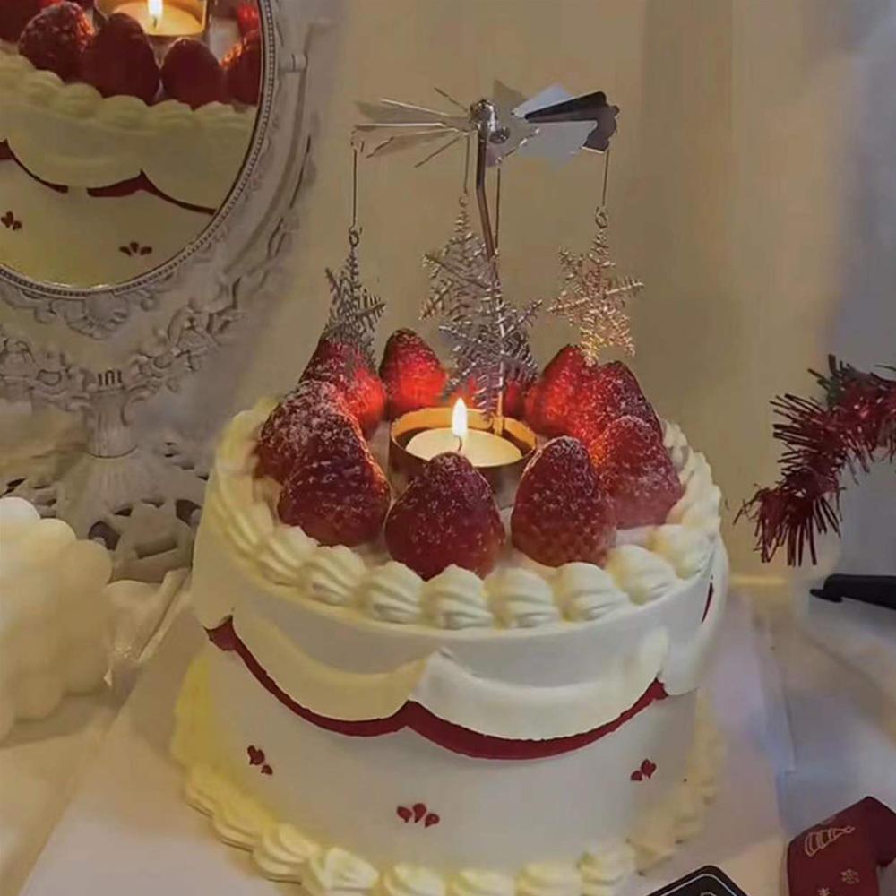 Серебряный подсвечник, украшение для дома, подарок на день святого Валентина, вращающийся подсвечник, декор для вечеринки, романтическая карусель, рождественская подставка для свечей