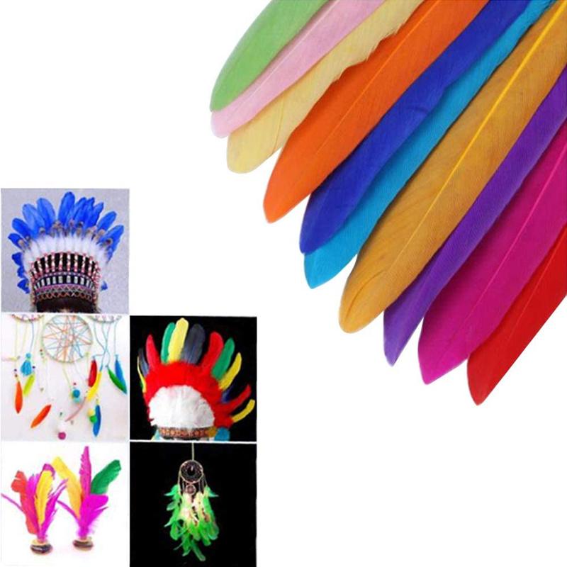 20/100pcs Duck Feathers DIY Feathers for Jewelry Making Plumes Earring Home Wedding Decoration Plumas Crafts Accessories 10-15CM