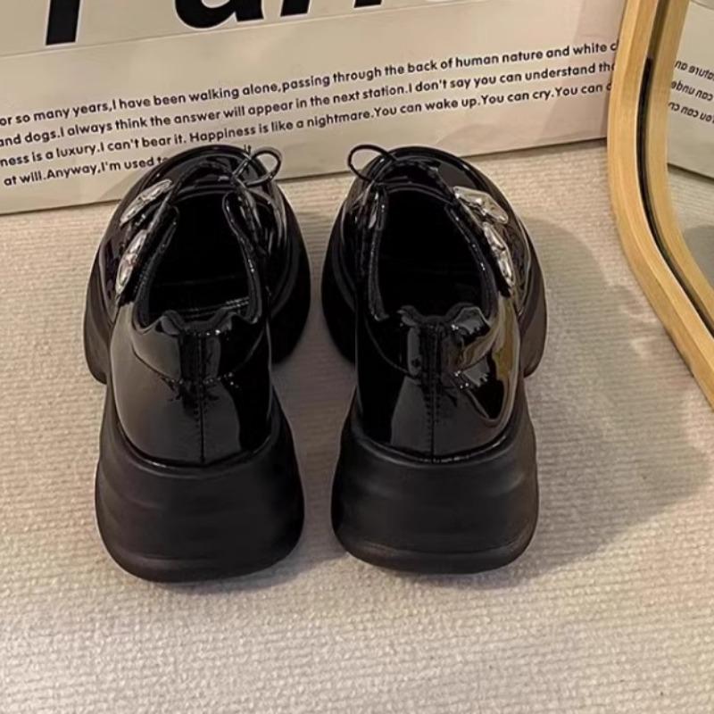 Весенне-осенний стиль, средние и большие детские туфли на мягкой подошве для принцесс, спортивную обувь для маленьких девочек, кожаные туфли в британском стиле