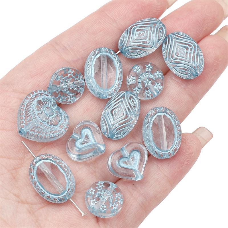 Акриловые прозрачные винтажные матовые золотые бусины ручной работы браслет ожерелье бусины бусины ювелирные изделия аксессуары подвески аксессуары