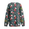 Women's Casual And Fashionable Christmas Print Long-Sleeved Top