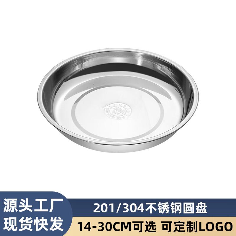 Круглые обеденные тарелки Yuzhou из нержавеющей стали 304