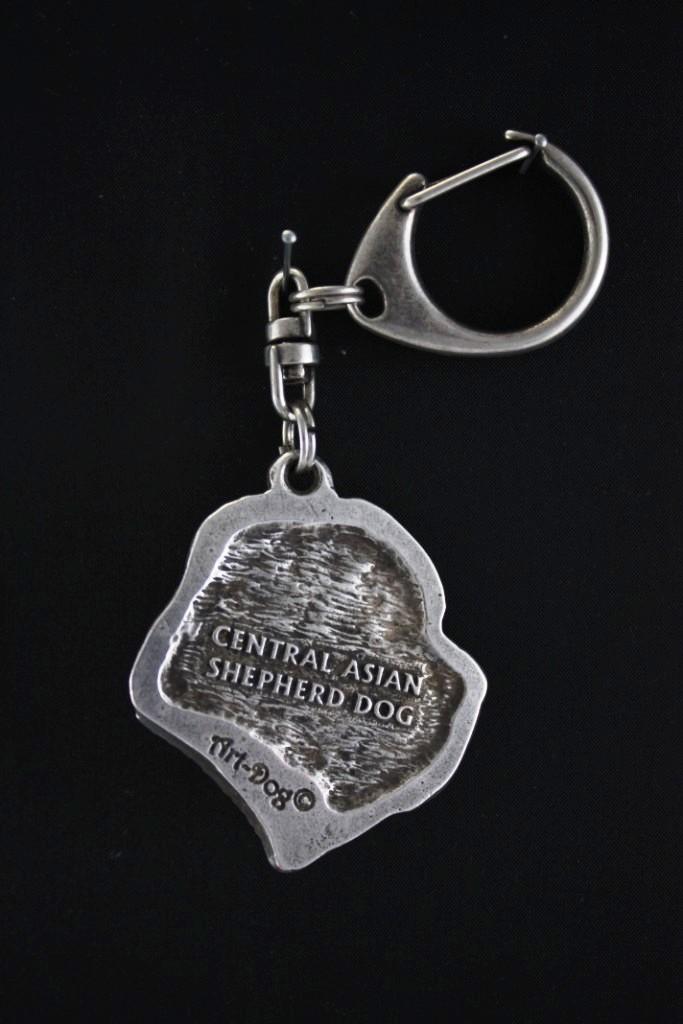 Среднеазиатская овчарка, Среднеазиатская овчарка - посеребренный брелок для ключей с собакой, украшение на сумочку, подвеска на рюкзак от бренда Art-Dog