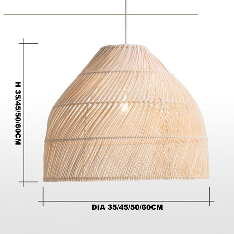 Подвесной светильник из ротанга в китайском стиле, винтажные подвесные светильники для гостиной, столовой, домашнего декора, бара, ресторана