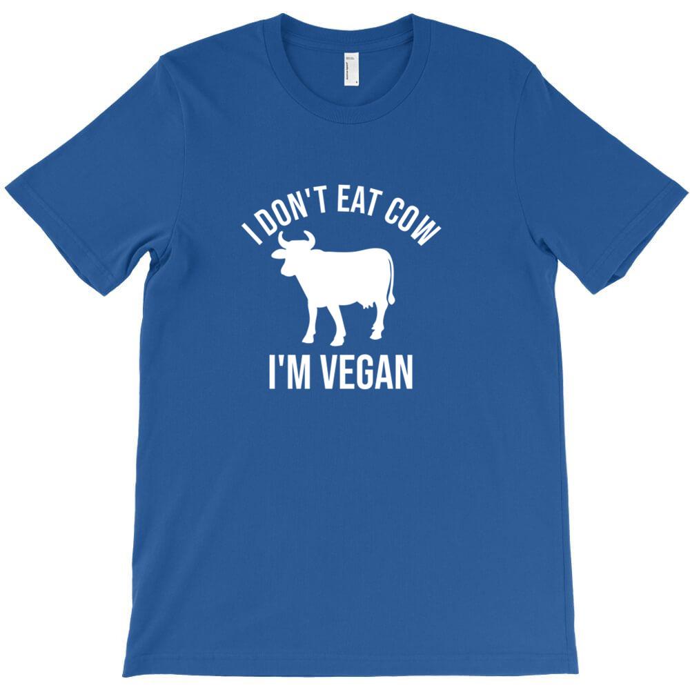 I Don T Eat Cow I M Vegan T Shirt Casual T Shirts Hombre Heisenberg Short