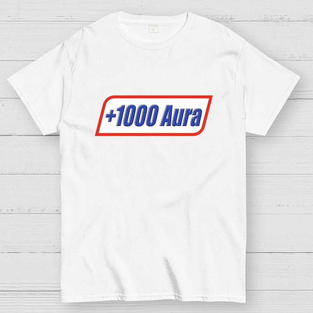+1000 Aura Art Print Cotton Summer Casual Cool Loose T-Shirt