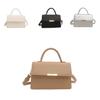 Chic Urban Style Pu Leather Handbag For Women 2024 Trendy Summer Shoulder Bag