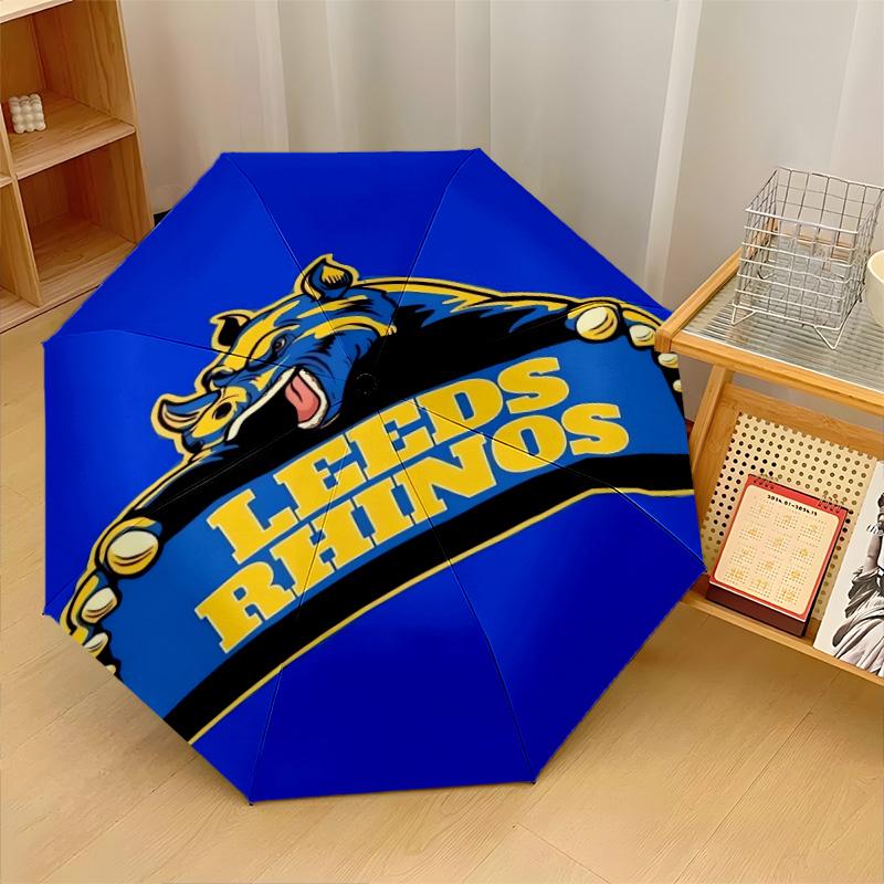 Leeds Rhinos Печать Авто 8?Складной зонт с ребрами, ветрозащитный, легкий, автоматический, для ежедневных поездок