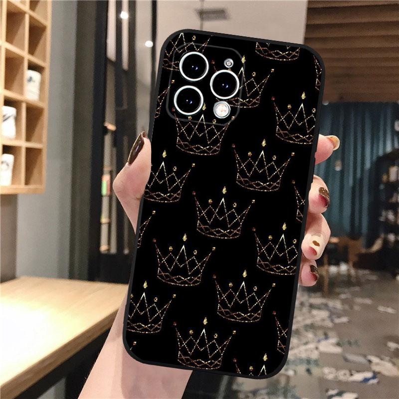Queen King Phone Case For iphone 17 Pro Max Air 16 15 14 13 Pro Max 15 16 Pro 15Plus Shell