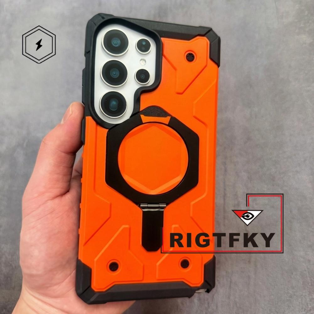 NEW Military Heavy Duty Shock Armor Phone Case for Samsung S26 Plus S25 S24 S23 Ultra Magnetic Holder Kickstand Protective Cover