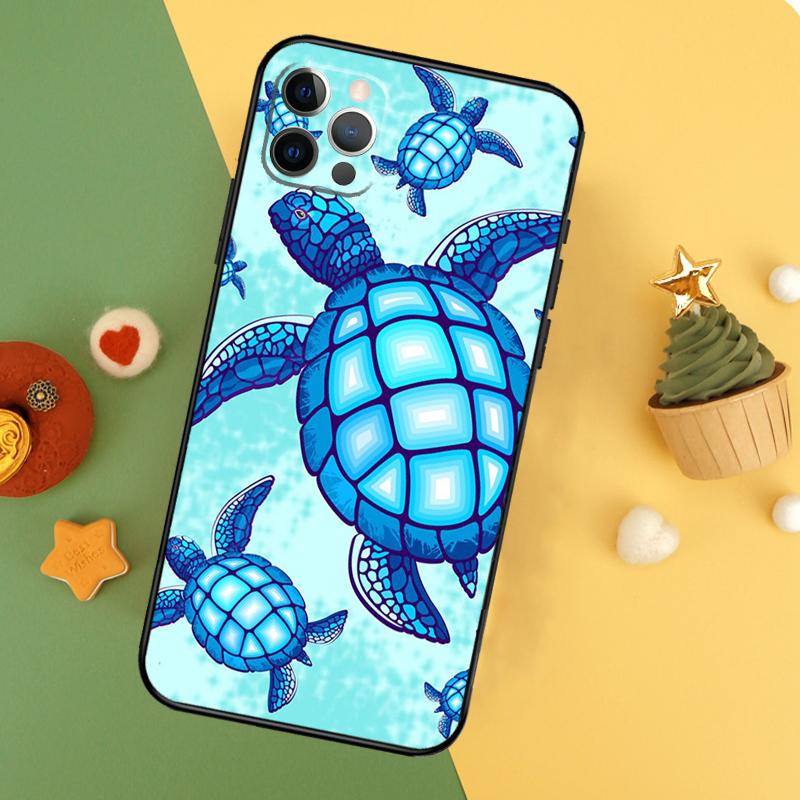 Чехол для телефона с морской черепахой для iPhone 17 17Air 16 16E 15 14 13 12 11 Pro Max 12 13 Mini Ударопрочный чехол