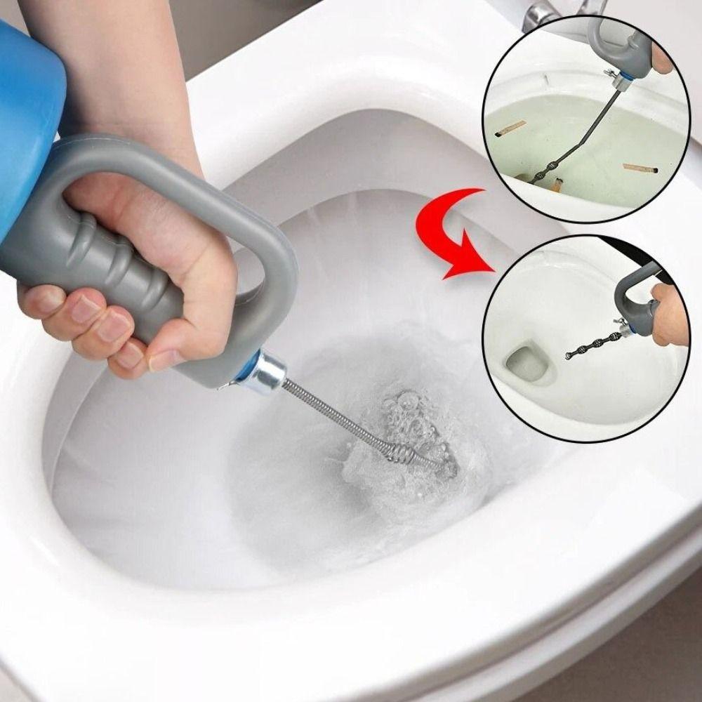 3/4/5/7 Meters Drain Unblocker Handheld Pipe Plunger Dredging Tool Sewer Pipe Plunger Dredge Sink