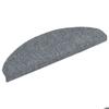 VidaXL Tapis d'escalier autocollants 30 pièces 65 x 21 x 4 cm Gris clair Demi-rond Grand 3365658