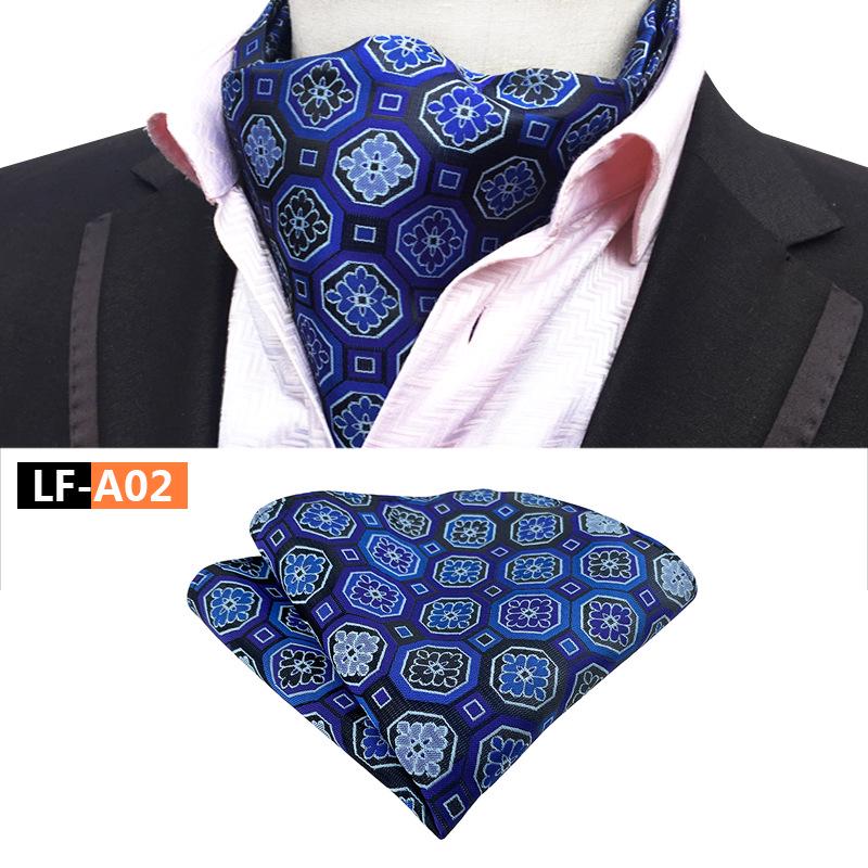 Men's Polyester Retro Tie, Scarf, and Pocket Square Set