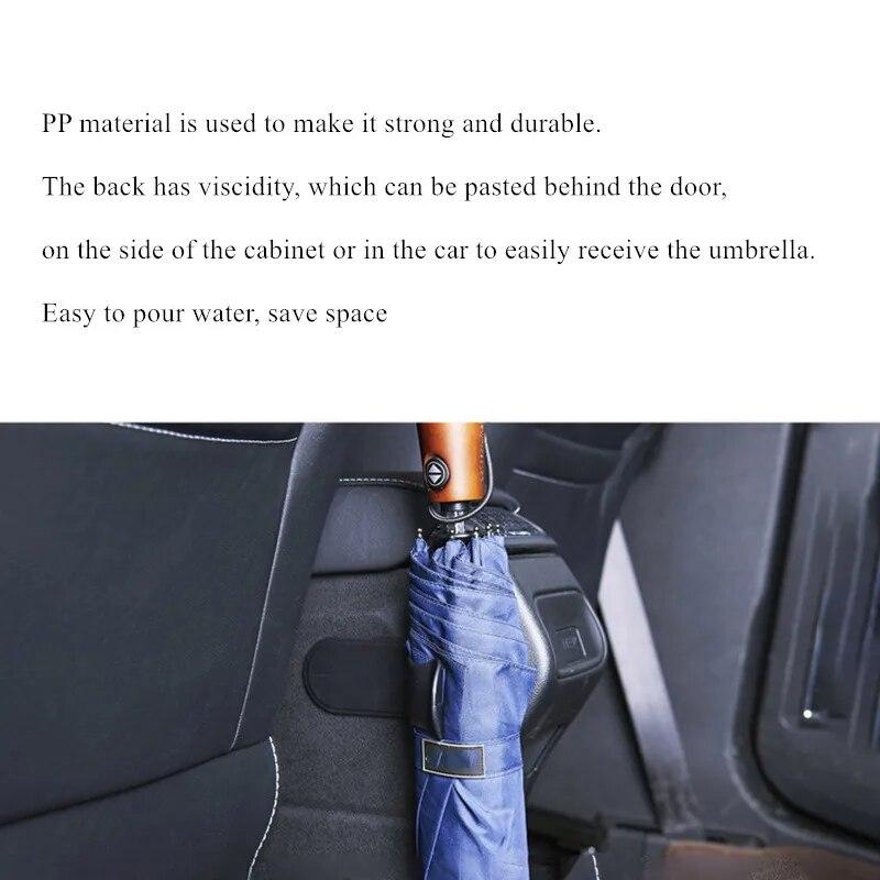 Multifunction Small Hook Hanger Rack Car Umbrella Hook Multi Umbrella Holder Hanger Car Seat Clip Fastener Rack Car