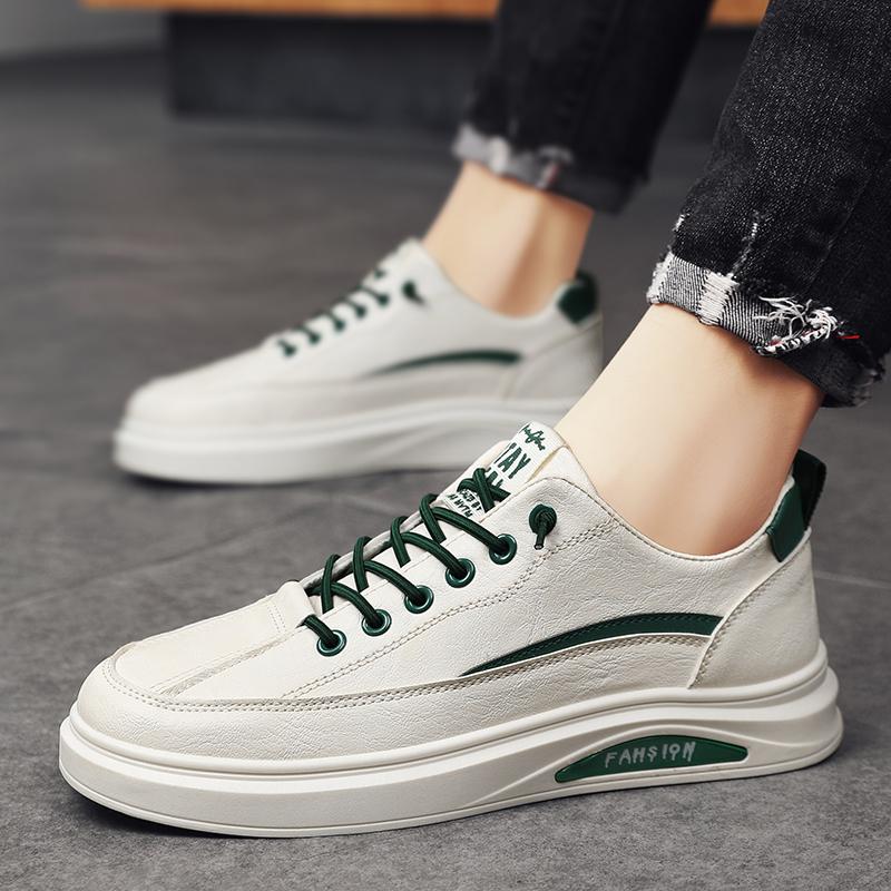 Повседневная спортивная обувь Мужская универсальная износостойкая мужская обувь Модная обувь для скейтбординга для мужчин Дорожная обувь Кожаная обувь для мужчин