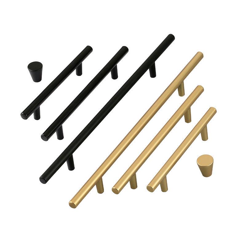 Ручка для дверцы шкафа Nordic Gold - европейский стиль, дизайн с одним отверстием