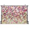 7x5ft Pink Rose Floral Flower Wall Backdrop Girls Wedding Birthday Bridal Shower Kids Portrait Background Photoshoot Cake Table Tea Party Photoshoot