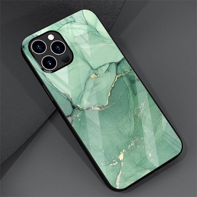 Стеклянный чехол с мраморным узором 3 для Apple iPhone 13 Pro 11 14 12 7 8 Plus SE 2022 XR X XS Max 6 6S закаленный чехол для телефона
