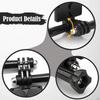 Action Camera Mount Holder,Easy Attach to Metal Quick Release Bracket Rotation Support for Car