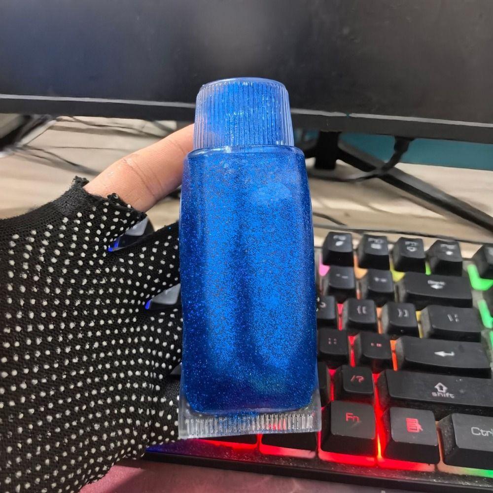 Glitter Fruit Toothpaste Squishy Toy Shapeable Squishy Toy Facial Cleanser Fidget Kids & Adults