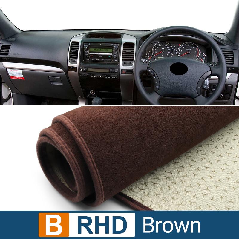 Автомобиль Для Toyota Land Cruiser Prado 120 J120 2003-2006 2007 2008 2009 Накладка на панель приборов Защита от света Коврик Анти-УФ Нескользящий коврик