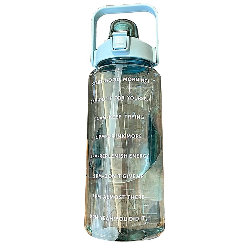 Transparent Sports Water Bottle Times Scale Plastic Water Cup Large Drinking Water Bottle For Men