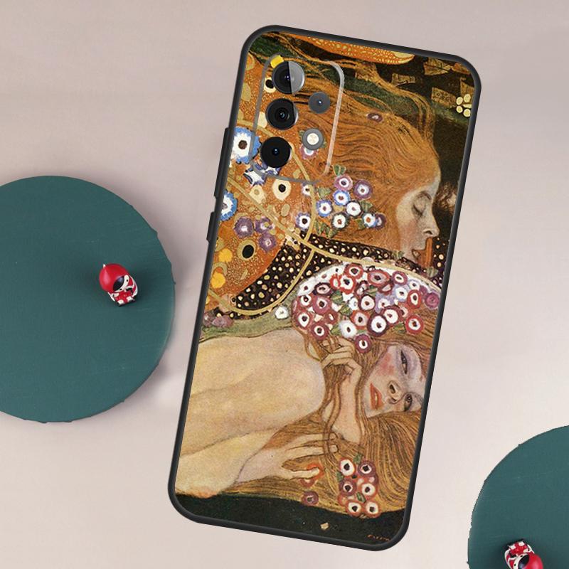 Густав Климт Абстрактная картина Чехол Для Samsung Galaxy A13 A23 A33 A53 A73 A12 A22 A32 A52 A52S A04S A50 A51 A71 Чехол