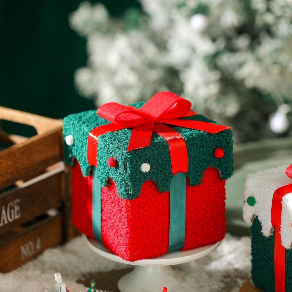 Xmas Christmas Gift Box Lint Christmas Eve Gift Box Mall Children's Candy Box  Party Supplies